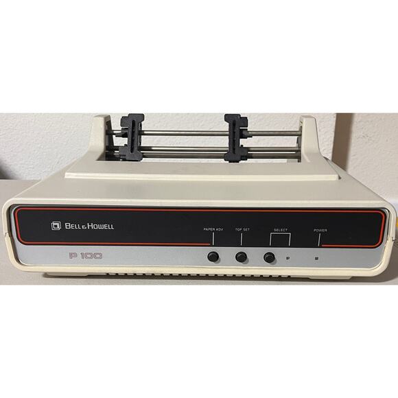 Vintage Bell & Howell Dot Matrix Printer w/ MPI 996 Base– Tested, Clean, Working - Picture 1 of 10